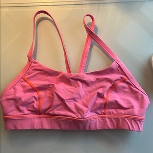 Lululemon Pink Sports Bra Size 8